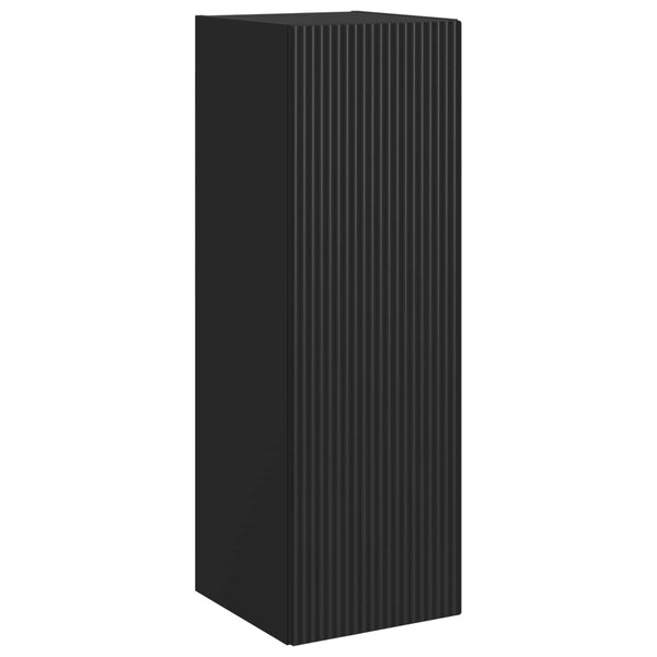 vidaXL Cabinet de Salle de Bain Mural Noir 33 x 34 5 x 60 cm