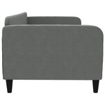 vidaXL Lit de repos gris foncé 90x190 cm tissu