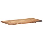 vidaXL Dessus de table Bois d'acacia massif 118x(50-60)x3 8 cm