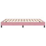 vidaXL Sommier à lattes de lit sans matelas rose 140x210 cm velours