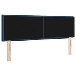 Tête de lit vidaXL Design Lignes Bleu 160 cm Tissu