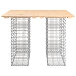 vidaXL Table de jardin Gabion Design 100x102x72 cm Bois massif Pin