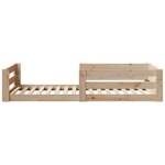 vidaXL Cadre de lit sans matelas 90x190 cm bois de pin massif