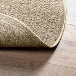 vidaXL Tapis ZIZUR beige Ø 90 cm aspect de jute intérieur et extérieur