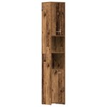 vidaXL Armoire salle de bain vieux bois 30x30x183 5 cm bois ingénierie