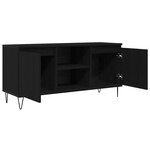 vidaXL Meuble TV Chêne noir 104 x 35 x 50 cm Bois d'ingénierie