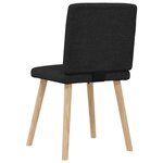 vidaXL Chaises à manger lot de 6 noir tissu