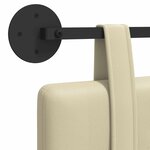 vidaXL Tête de lit suspendue Crème Simili cuir