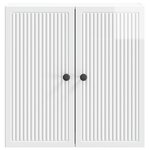vidaXL Armoire Murale Blanc brillant 59 x 31 x 60 cm Bois d'ingénierie