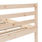vidaXL Cadre de lit Bois de pin solide 90x200 cm