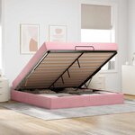 vidaXL Cadre de lit Rose 180 x 200 cm Velours