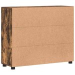 vidaXL Buffet FLORIN Chêne fumé 88 5 x 30 5 x 73 cm Bois d'ingénierie