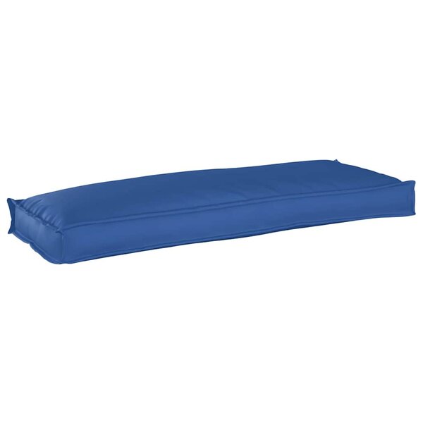 vidaXL Coussin pour banc de palette Bleu royal 110 x 40 x 8 cm
