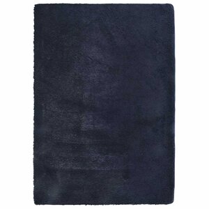 vidaXL Tapis shaggy à poils longs NAVARRA bleu marine 240x340 cm