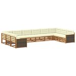 vidaXL Ensembles de canapés 10 pc Bois d'Acacia Massif