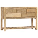vidaXL Buffet 120 x 30 x 75 cm Bois de manguier massif