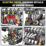 Mould King 10087 - Kit de construction de moteur à essence motorisé L4