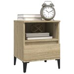 vidaXL Table de chevet Chêne sonoma 40x35x50 cm