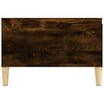 vidaXL Table basse chêne fumé 55x55x36 5 cm bois d'ingénierie