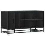 vidaXL Banc à chaussures noir 100x40x53 5cm bois d'ingénierie et métal