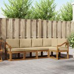 vidaXL Ensemble de canapés d'extérieur 5 Pièces Naturel et Beige