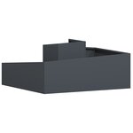 vidaXL Pots & Jardinières Anthracite Plastique Grand Jardinère métal