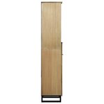 vidaXL Cabinet de Salle de Bain avec étagère Marron 38 x 33 x 160 cm