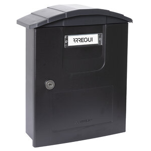 Boîte aux lettres en plastique  Costa E5304  Robuste  Anticorrosion  Noir