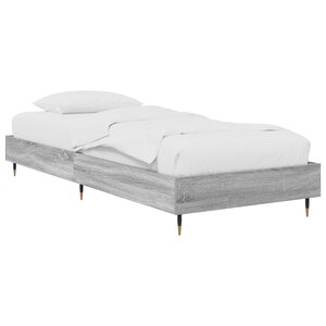 vidaXL Cadre de lit Sonoma gris 80 x 200 cm Bois d'ingénierie