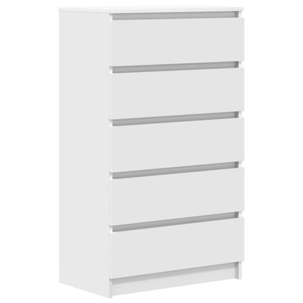 vidaXL Commode Blanc 60x36x103 cm Bois d'ingénierie