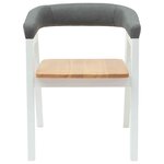 vidaXL Chaises de salle à manger 2 Pièces Blanc 54 x 57 x 73 cm