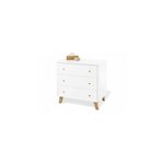 Ensemble Economique Pan large 2 pièces  lit de bébé évolutif commode à langer large