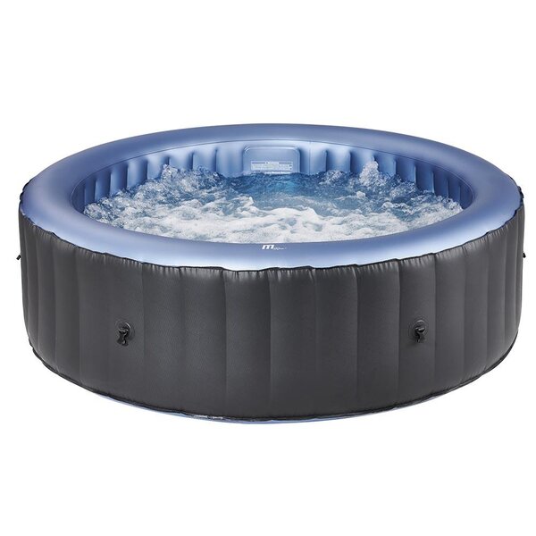 Spa gonflable rond 4 places bergen gris pvc armé ø180cm