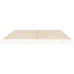 vidaXL Cadre de lit sans matelas blanc 135x190 cm bois de pin massif