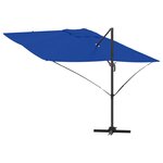 vidaXL Parasol cantilever bleu azur Bleu azur