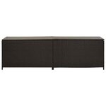 vidaXL Boîte de rangement de jardin résine tressée 200x50x60 cm marron