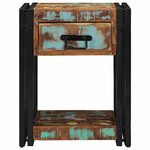 vidaXL Cabinet de chevet avec tiroir 2 Pièces Multicolore 40 x 40 x 50 cm