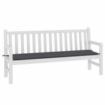 vidaXL Coussin de banc de jardin anthracite 180x50x3 cm tissu oxford
