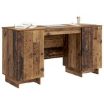 vidaXL Bureau Bois ancien Bois d'ingénierie 142 5 x 50 x 75 cm