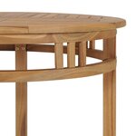 vidaXL Ensemble à manger de jardin 3 Pièces avec coussins Teck