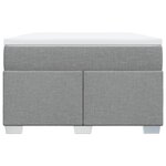 vidaXL Sommier à lattes de lit avec matelas Gris clair 120x200cm Tissu