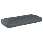 vidaXL Set de coussins de palette 3 Pièces Anthracite 120 x 50 x 12 cm