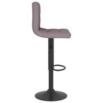 vidaXL Tabouret de bar Taupe Tissu