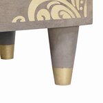 vidaXL Cabinet de chevet avec tiroir 2 Pièces Gris 40 x 33 x 46 cm