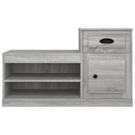 vidaXL Armoire à chaussures sonoma gris 100x42x60 cm bois d'ingénierie