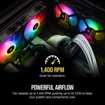 CORSAIR Ventilateur iCUE SP120 RGB PRO - Diametre 120 mm - LED RGB - Single Pack (CO-9050093-WW)