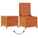 vidaXL Repose-pied jardin cire marron 62x63 5x53 5 cm bois pin massif