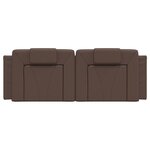 vidaXL Coussin de tête de lit Viana marron 120 cm similicuir