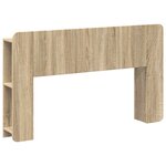vidaXL Cabinet de Tête de Lit avec stockage Sonoma Bois d'ingénierie