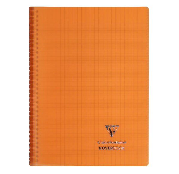 Cahier protège-cahier Koverbook Piqué Polypro A4 160 P Seyes Coloris Aléatoire CLAIREFONTAINE